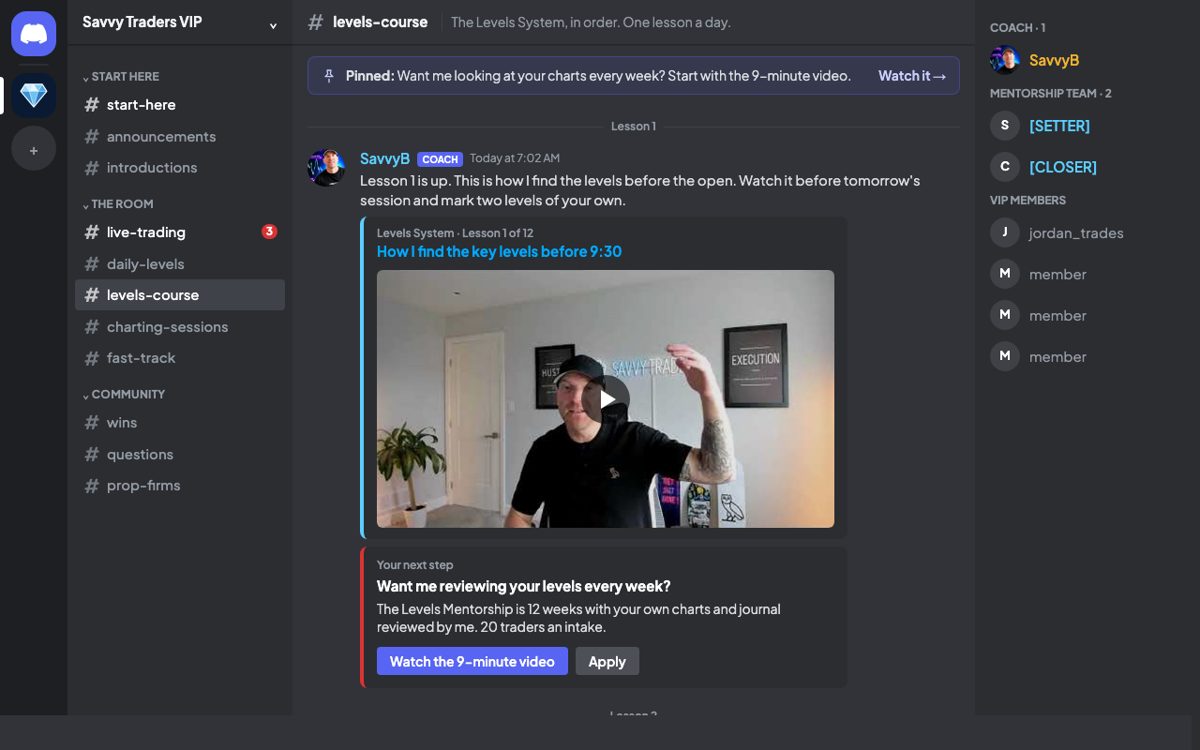 Your Discord, pointing at the next step preview