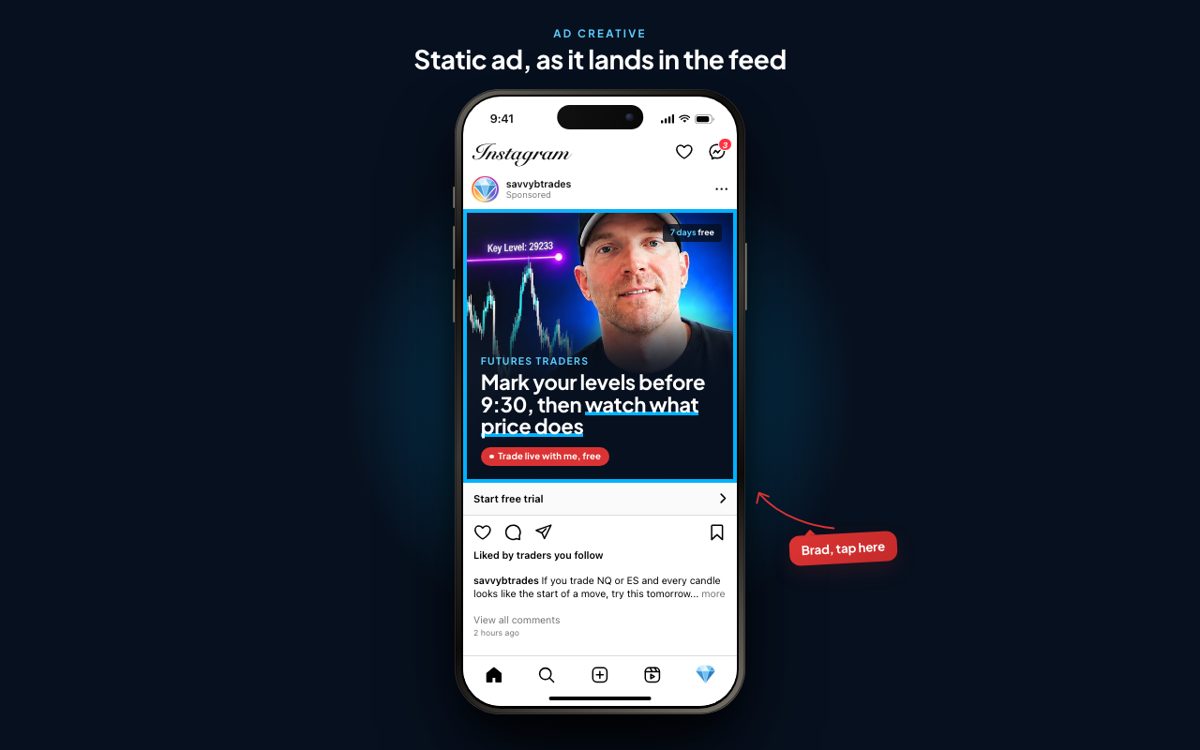 Static ad preview